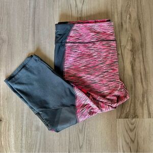 Avia capri leggings size XL hot pink gray